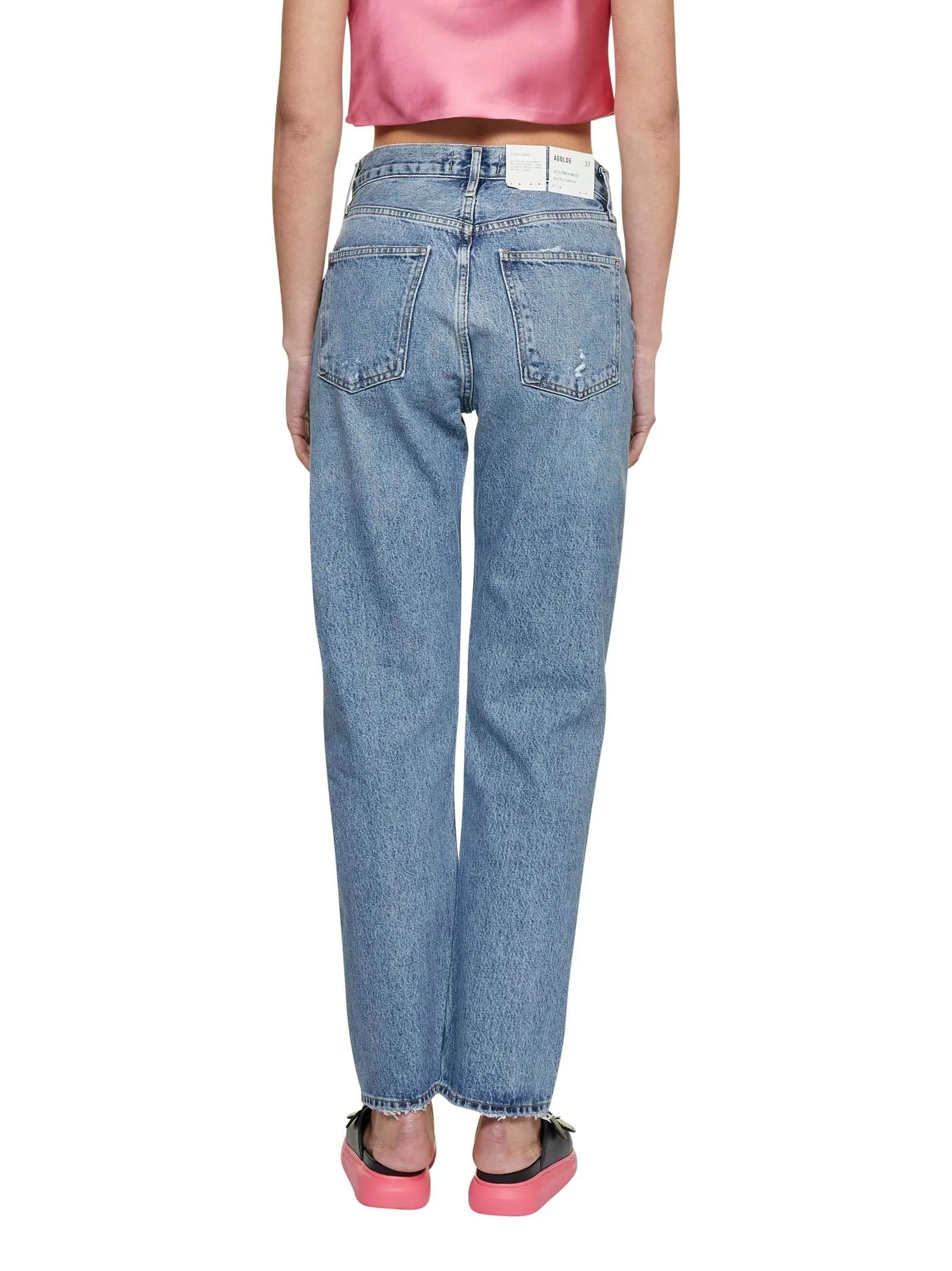 AGOLDE Distressed Straight-Leg Jeans