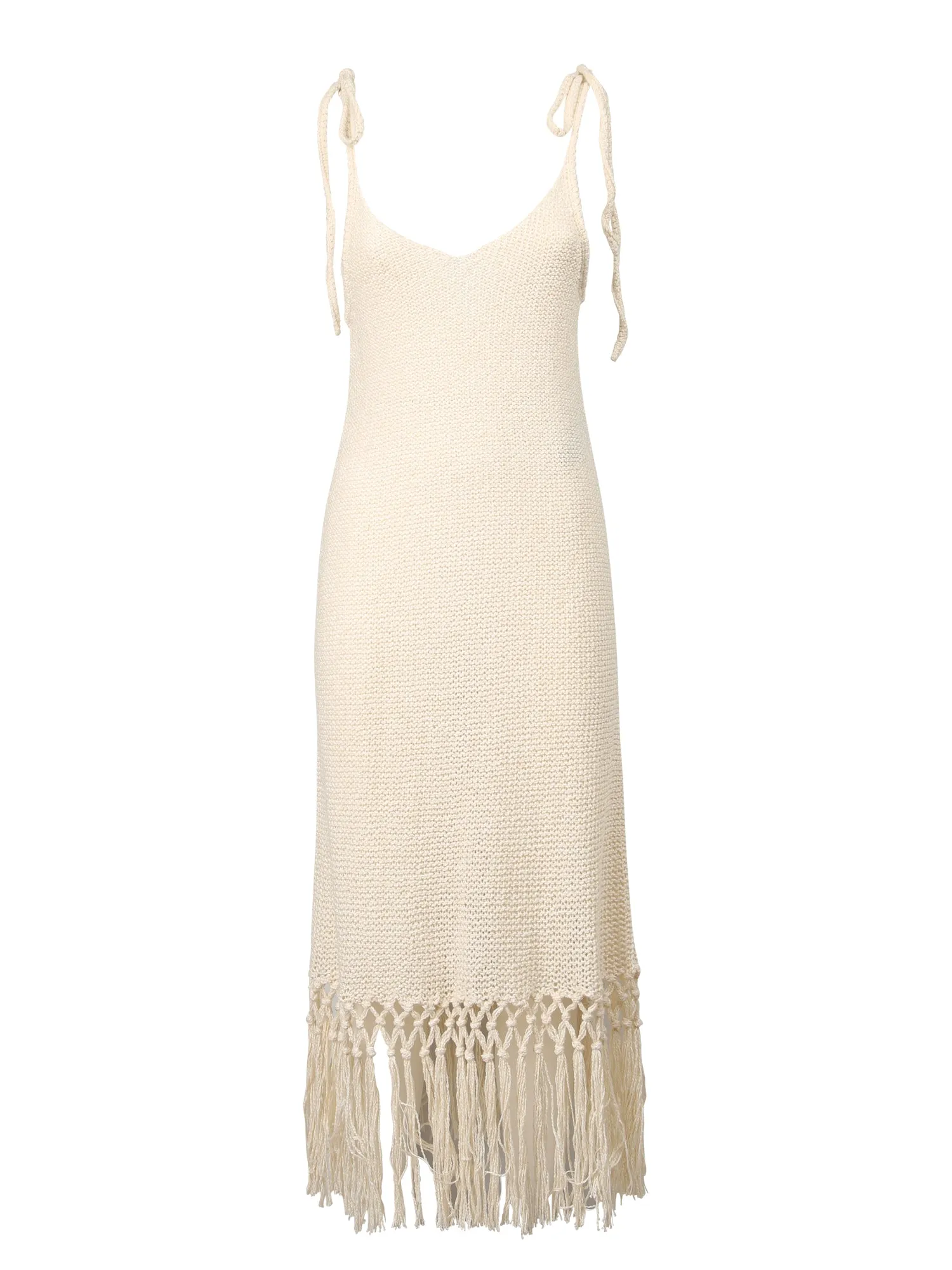 Alanui Moonlight Fringed Midi Dress