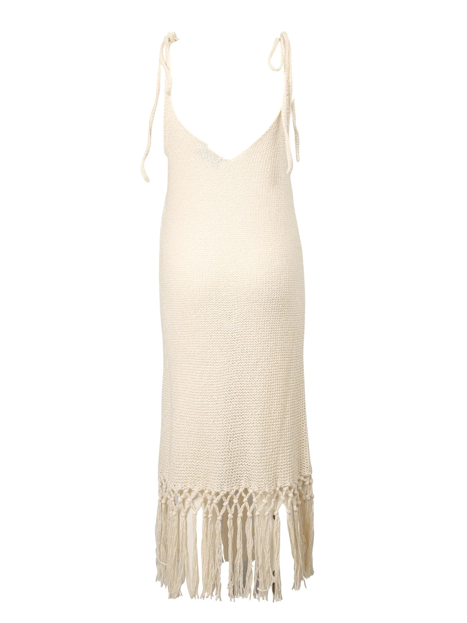 Alanui Moonlight Fringed Midi Dress