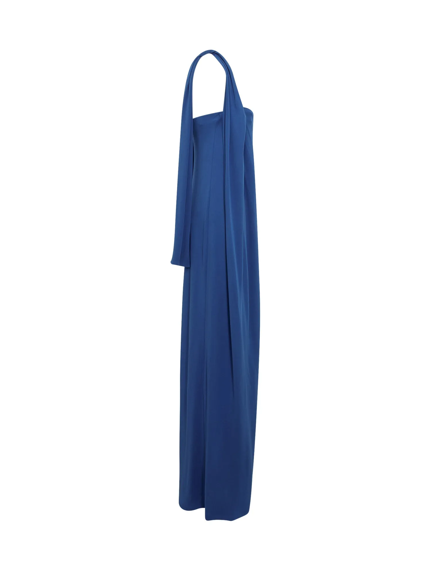 Alberta Ferretti Halterneck Open-Back Jumpsuit