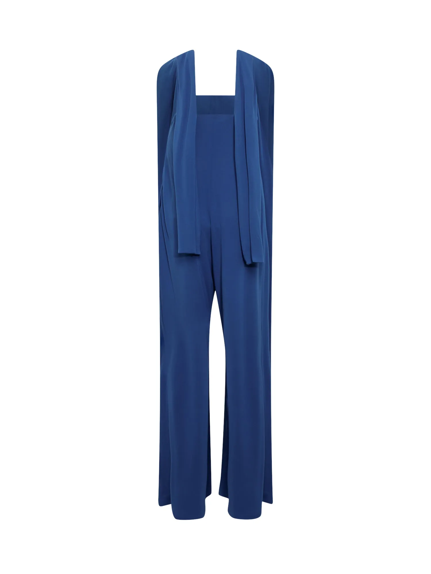 Alberta Ferretti Halterneck Open-Back Jumpsuit