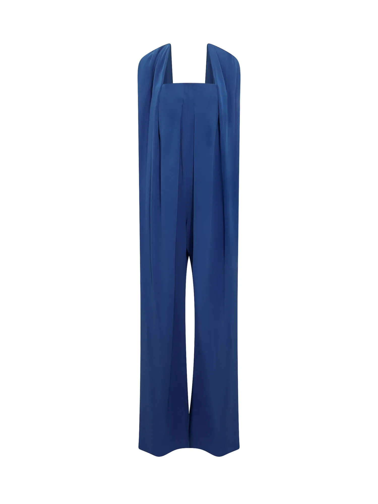 Alberta Ferretti Halterneck Open-Back Jumpsuit