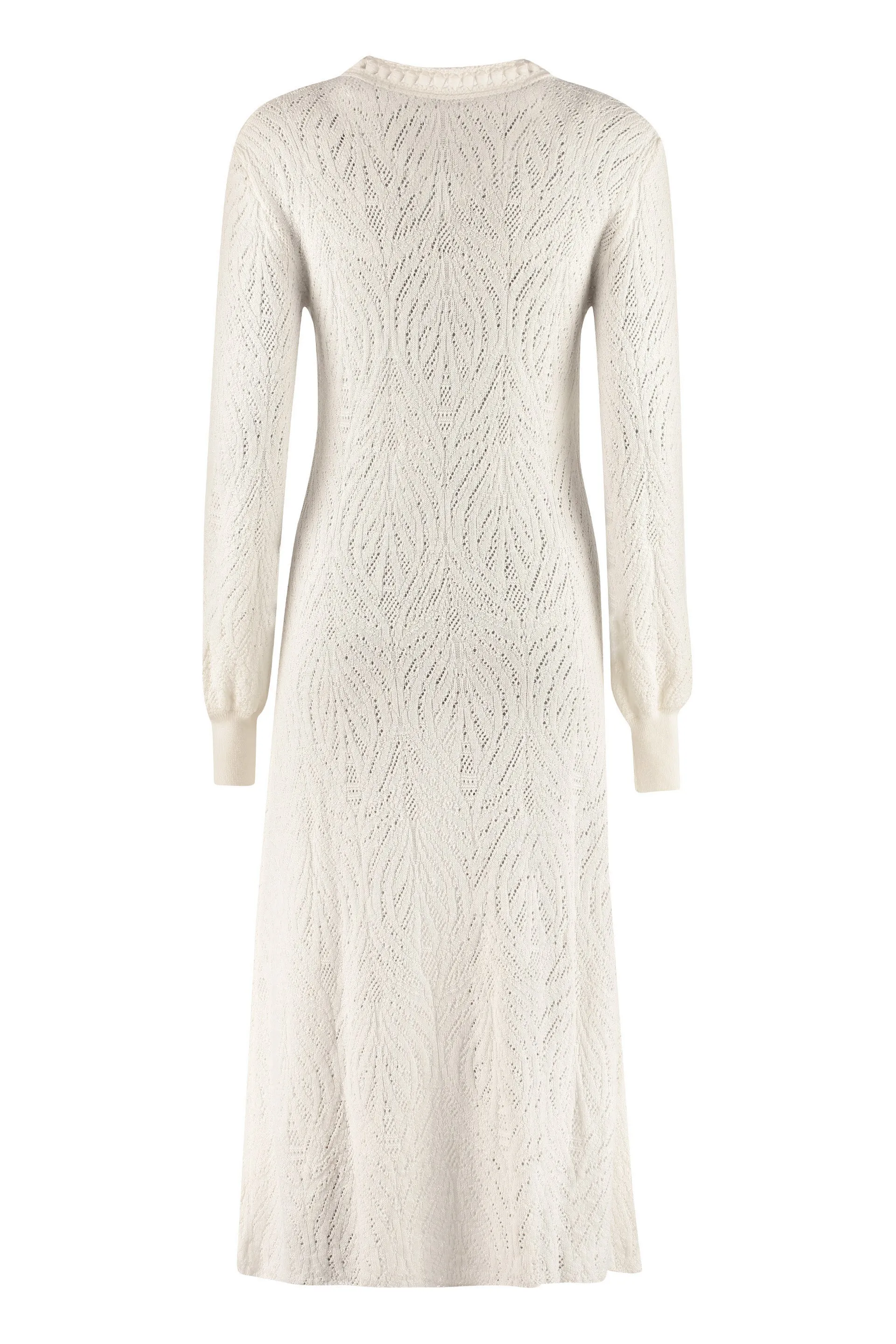 Alberta Ferretti Openwork Knit Dress