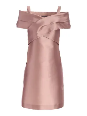 Alberta Ferretti Satin Mini Dress