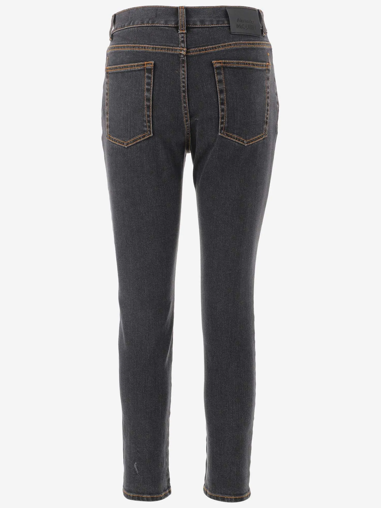 Alexander McQueen Contrast Stitching Skinny Jeans