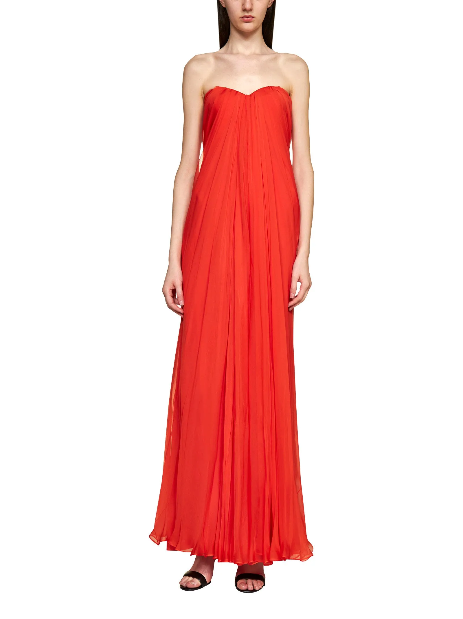 Alexander McQueen Strapless Maxi Dress