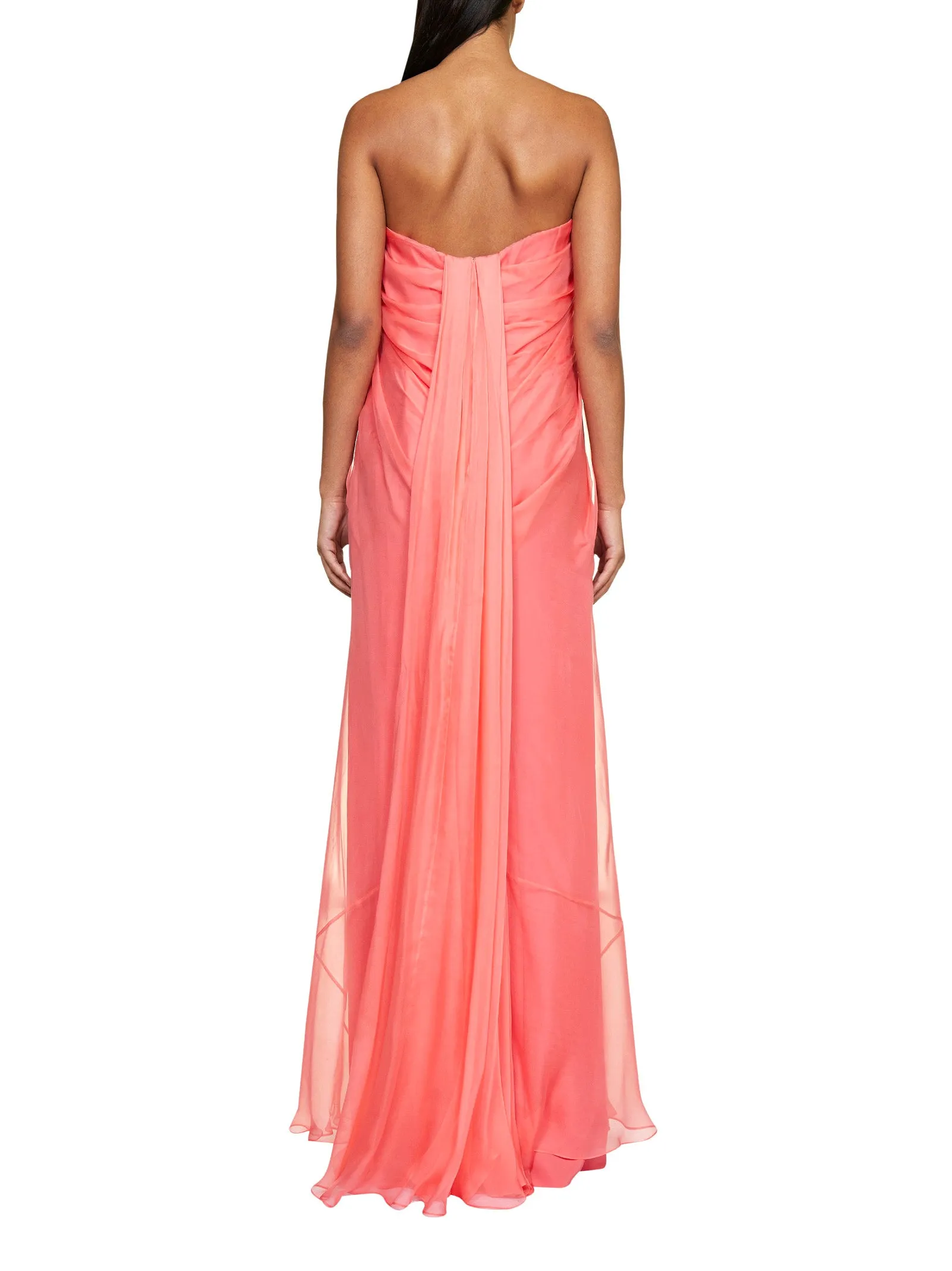 Alexander McQueen Strapless Maxi Dress