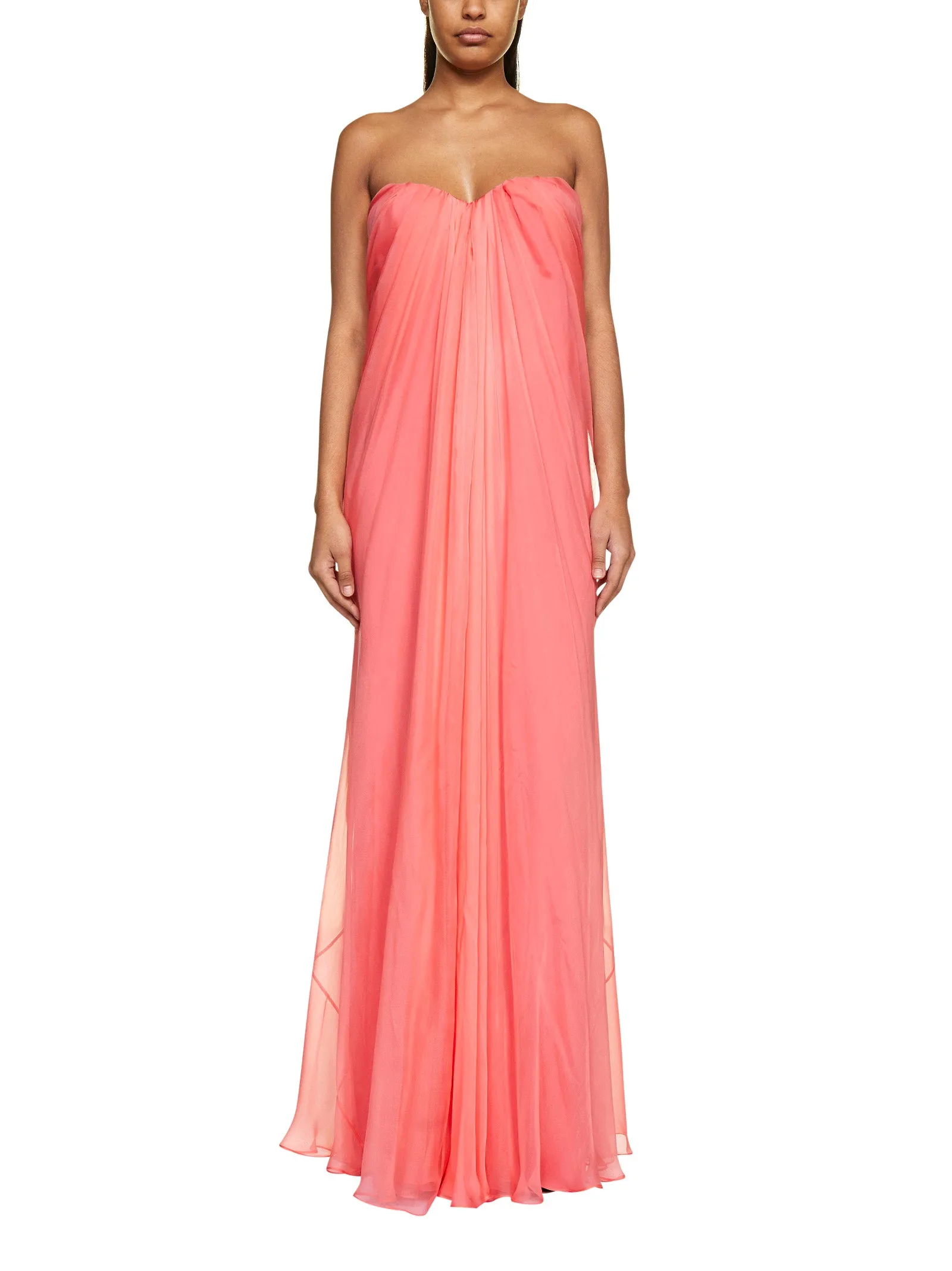 Alexander McQueen Strapless Maxi Dress