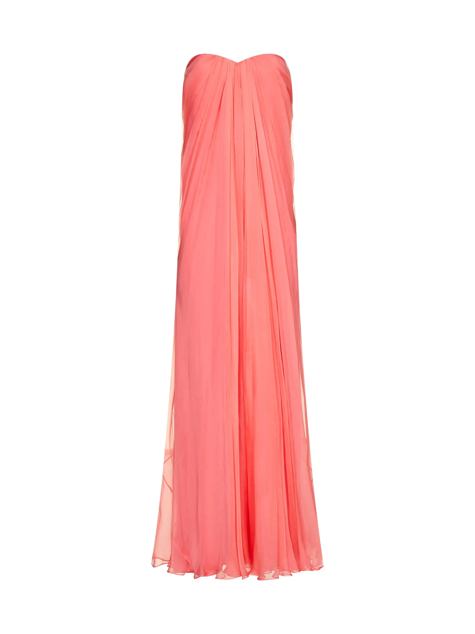 Alexander McQueen Strapless Maxi Dress