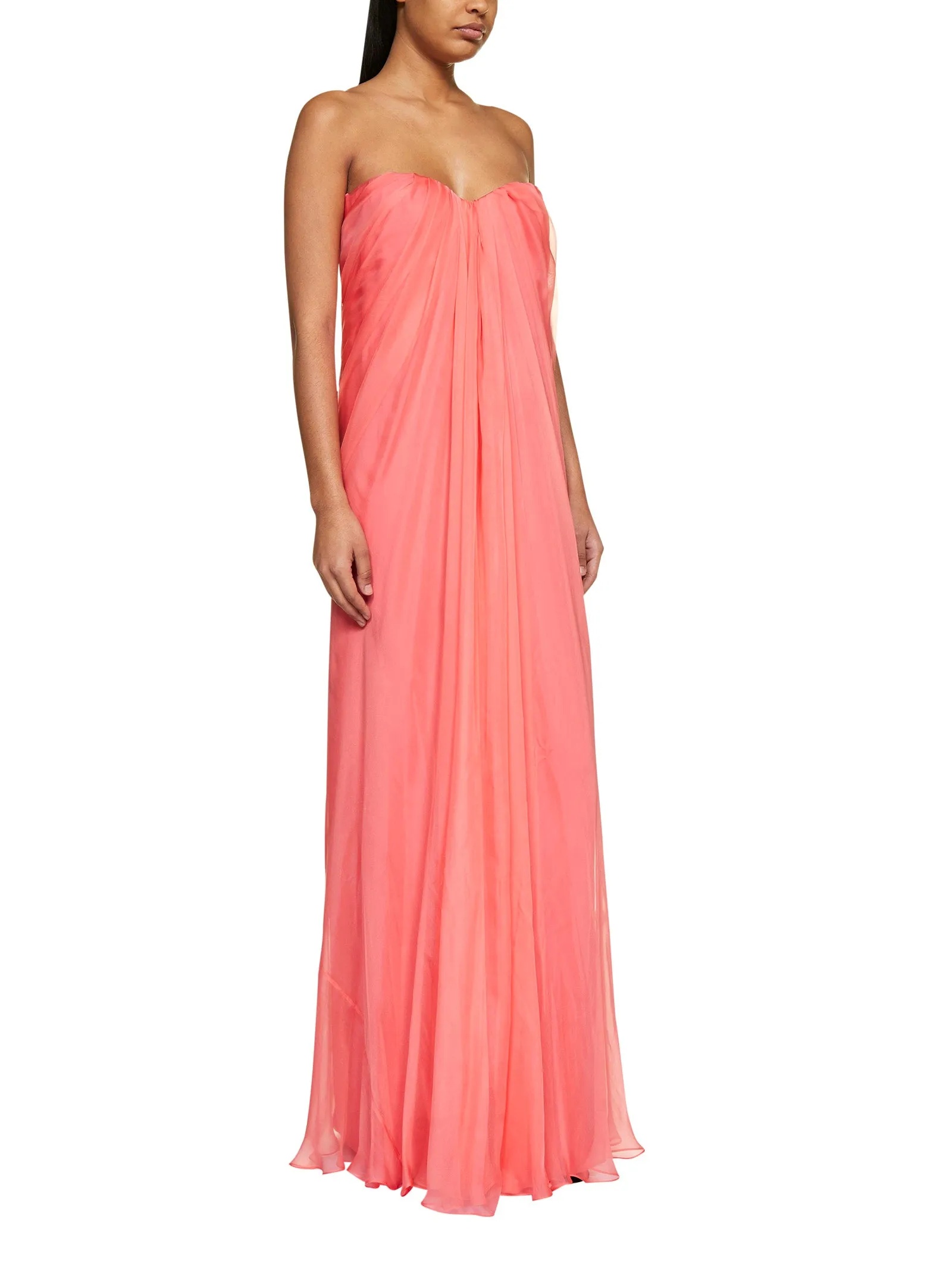 Alexander McQueen Strapless Maxi Dress