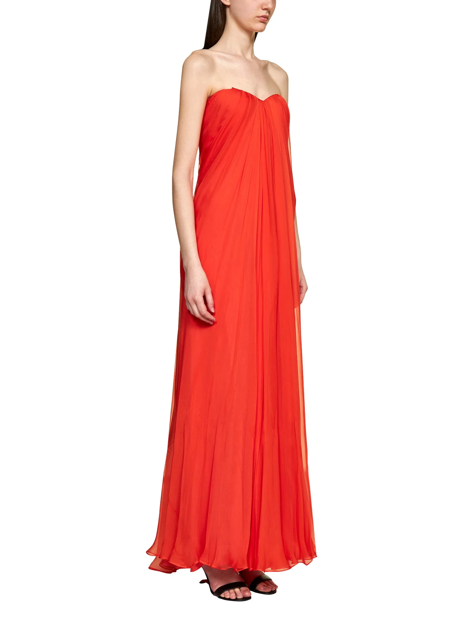 Alexander McQueen Strapless Maxi Dress