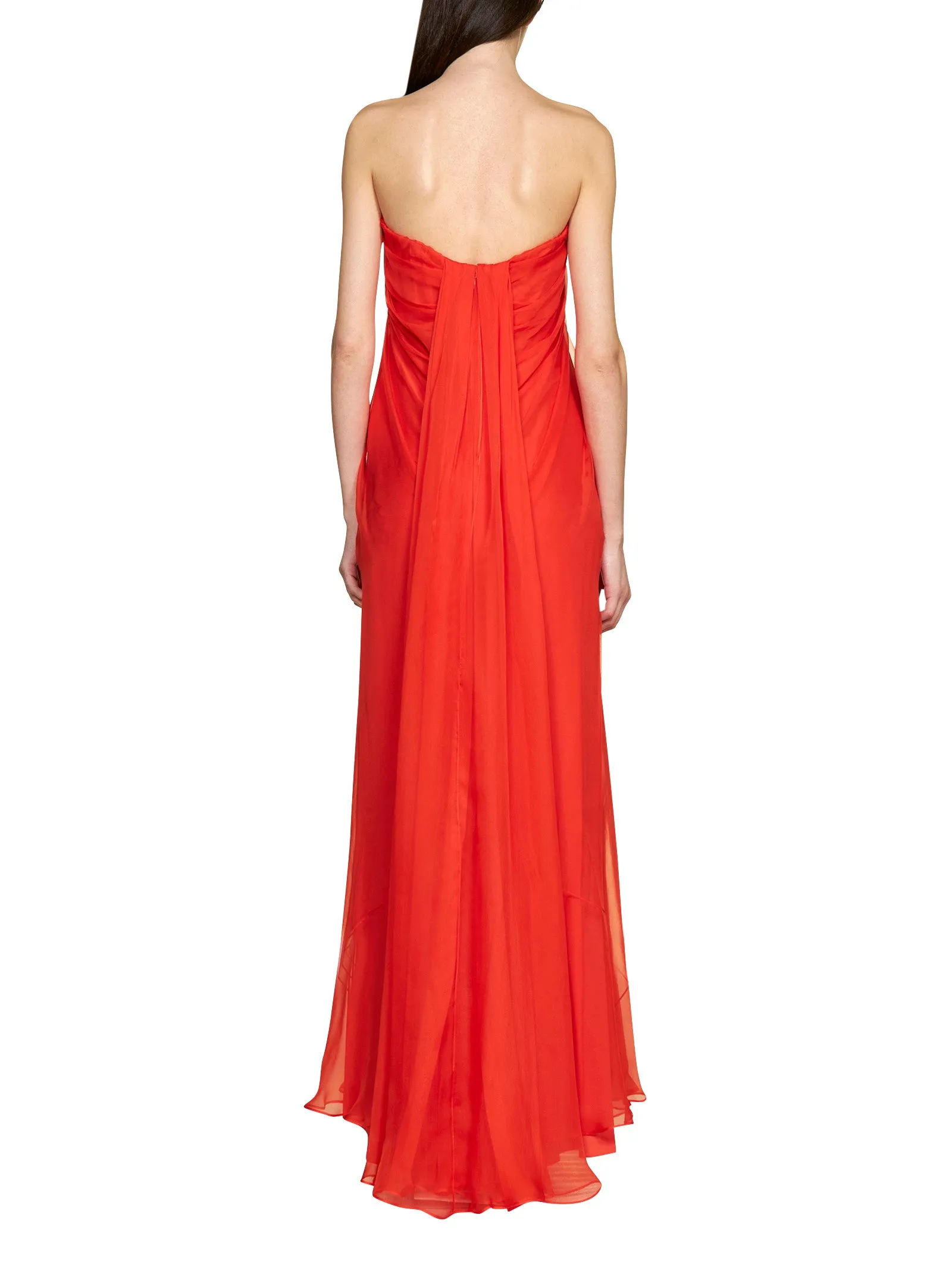 Alexander McQueen Strapless Maxi Dress