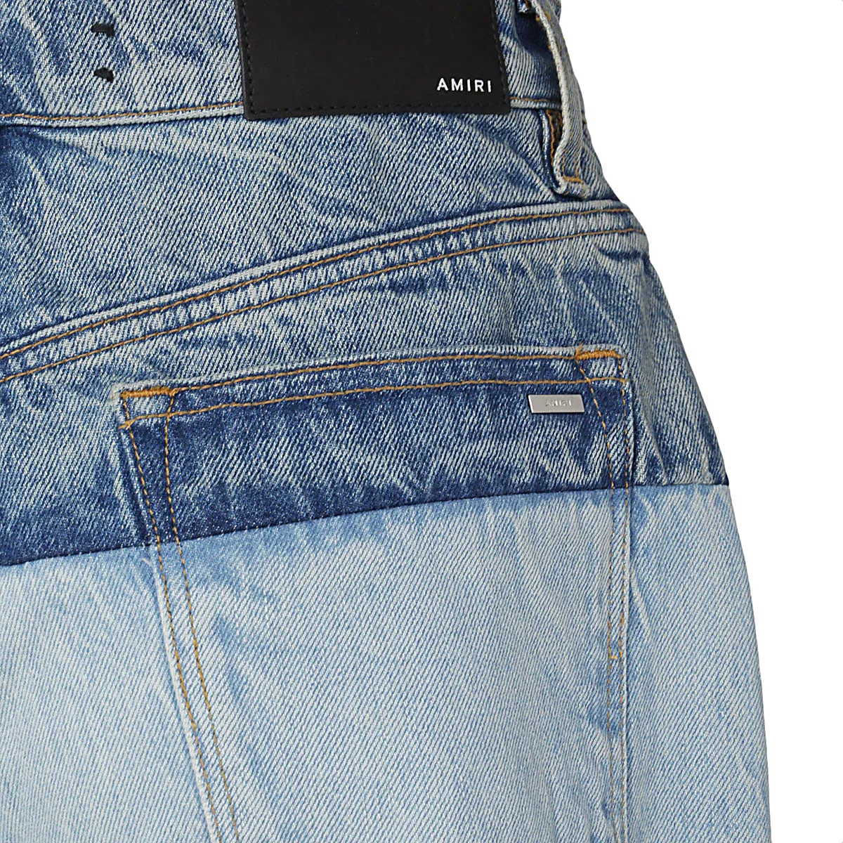 Amiri Panelled Straight-Leg Jeans