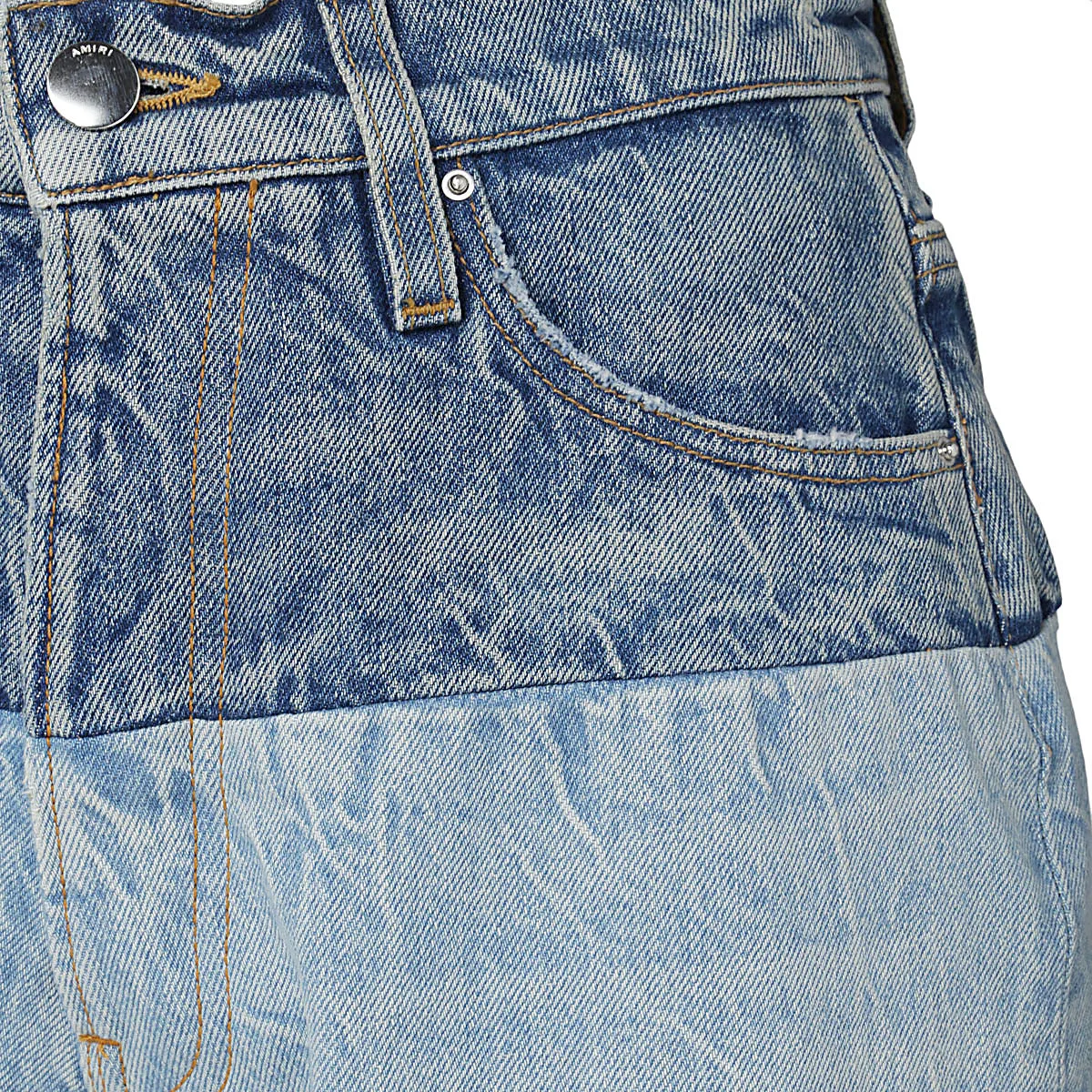 Amiri Panelled Straight-Leg Jeans