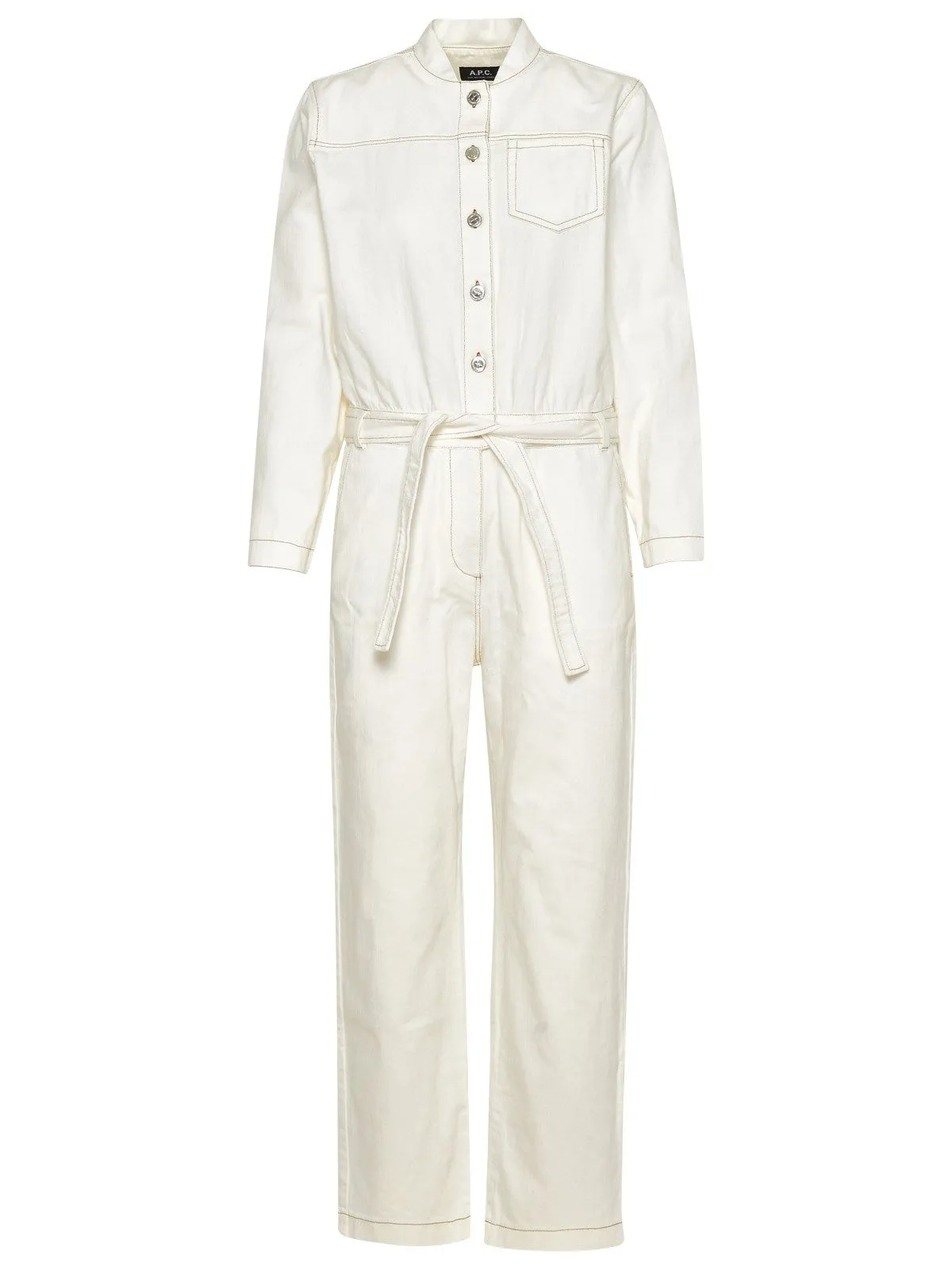 A.P.C. Belted Long-Sleeved Jumpsuit