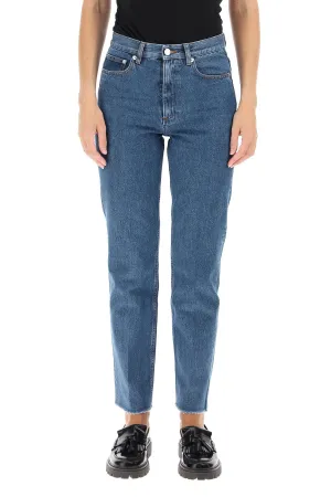 A.P.C. High-Rise Tapered Jeans