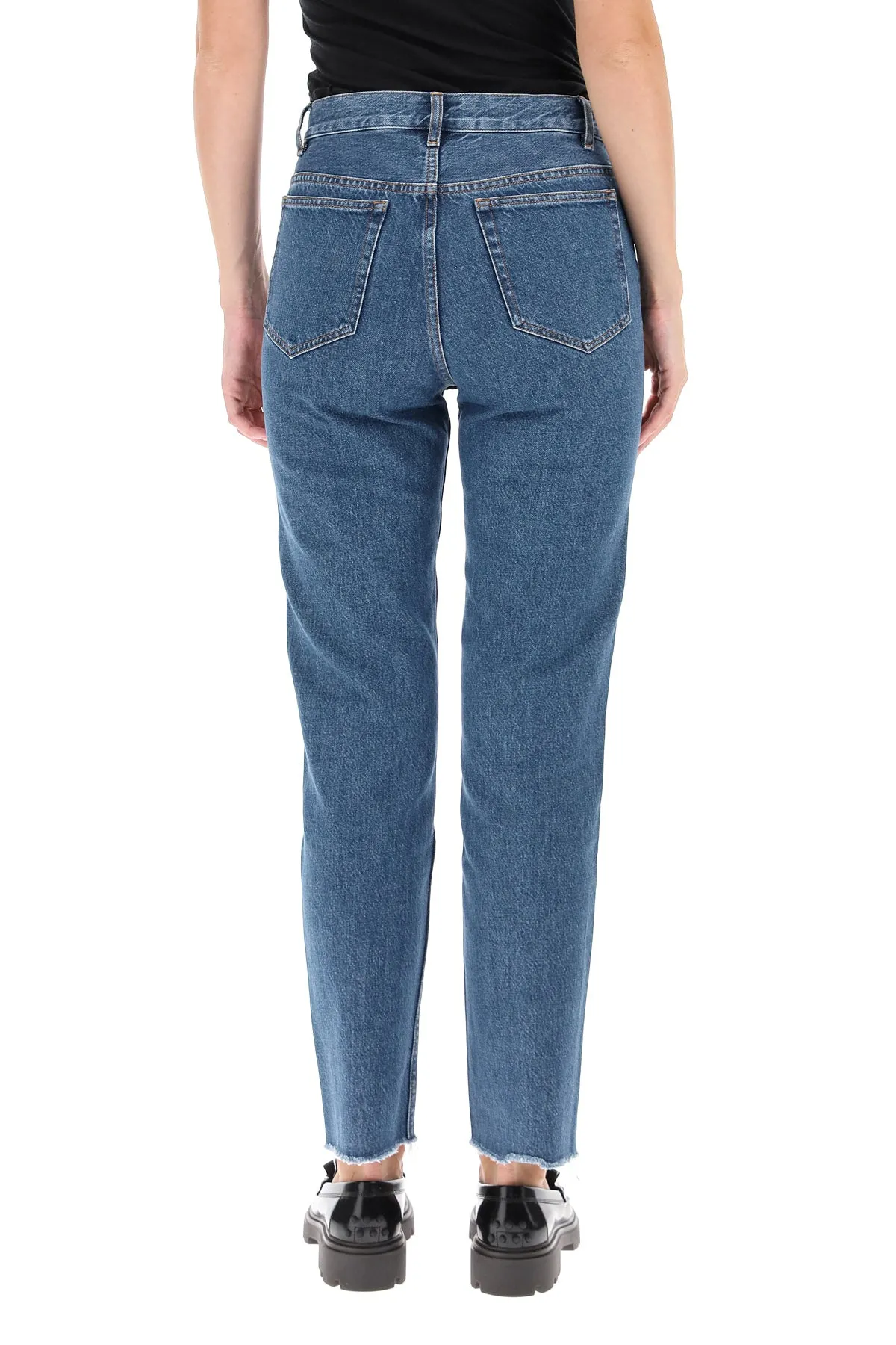 A.P.C. High-Rise Tapered Jeans