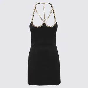 Area Embellished Halterneck Mini Dress