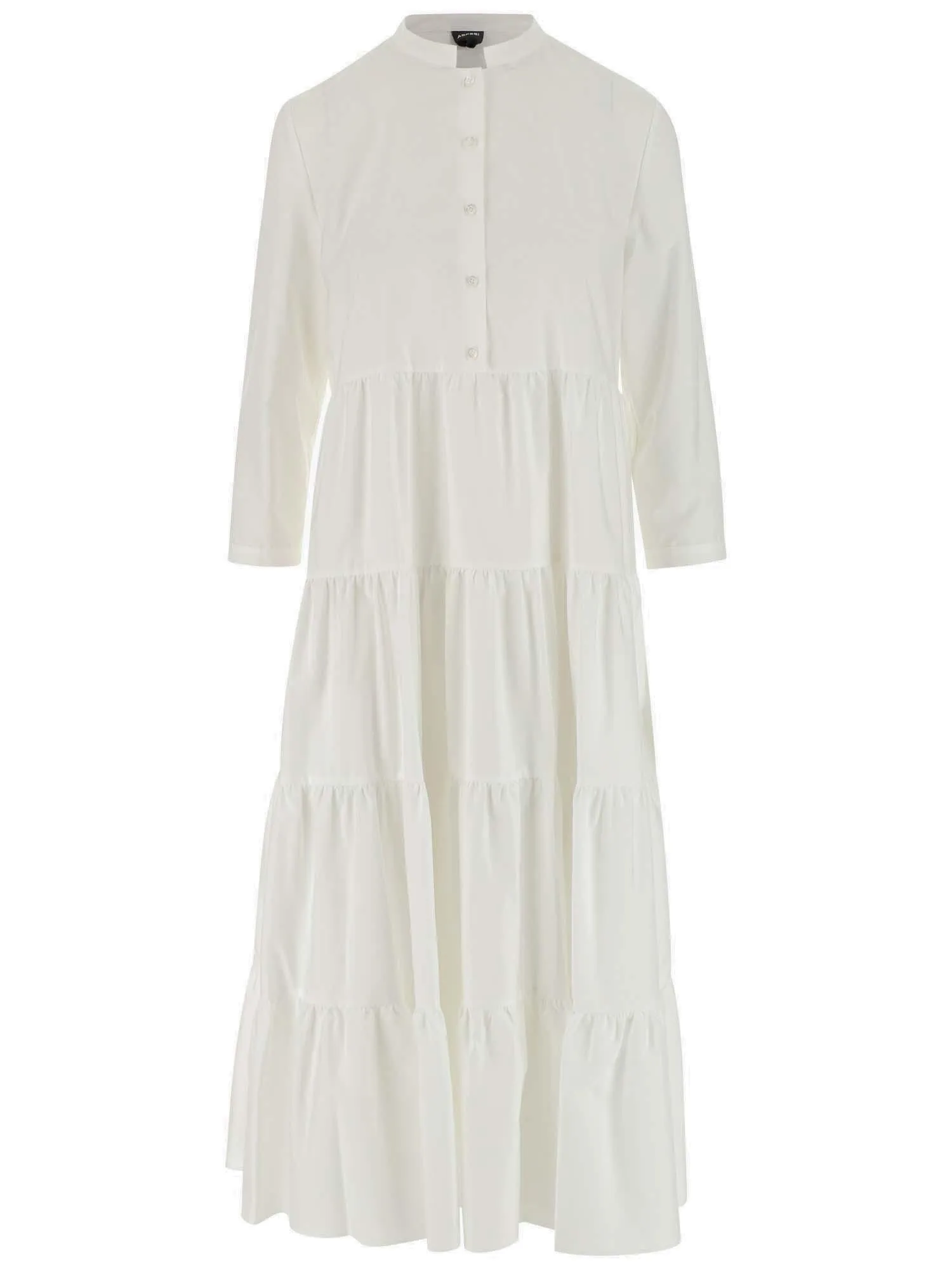 Aspesi Buttoned Ruffled Dress