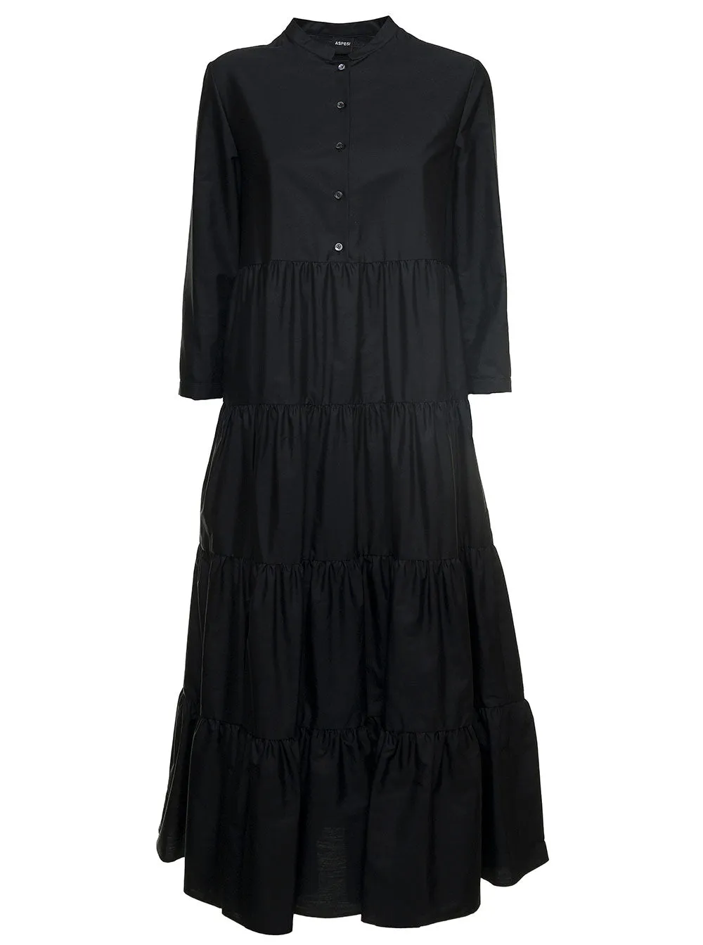 Aspesi Buttoned Ruffled Dress