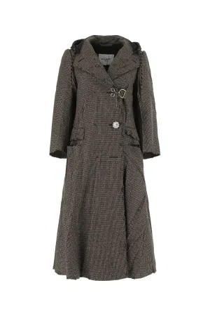 Balenciaga Frayed Edge Hooded Coat