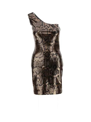 Balenciaga One-Shoulder Mini Dress