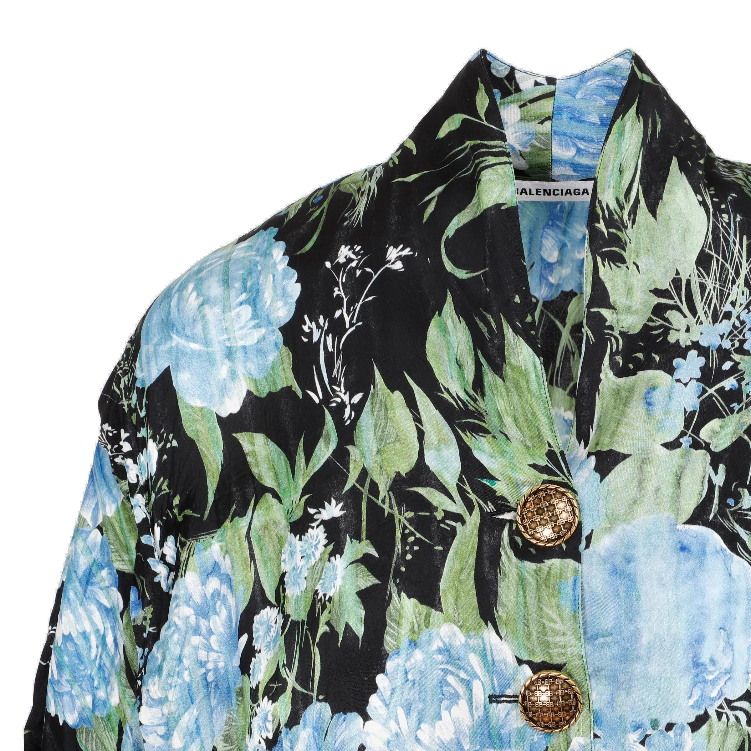 Balenciaga Printed Buttoned Dress
