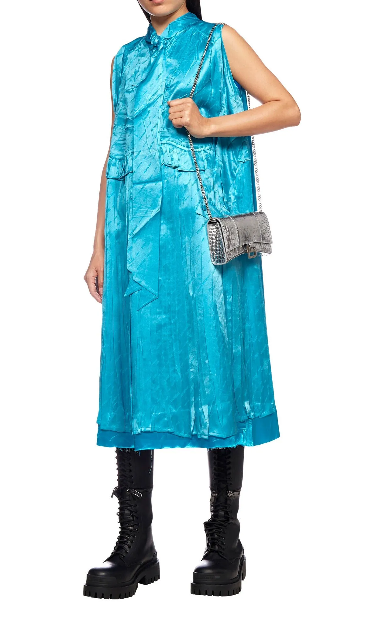 Balenciaga Sleeveless Patched Dress