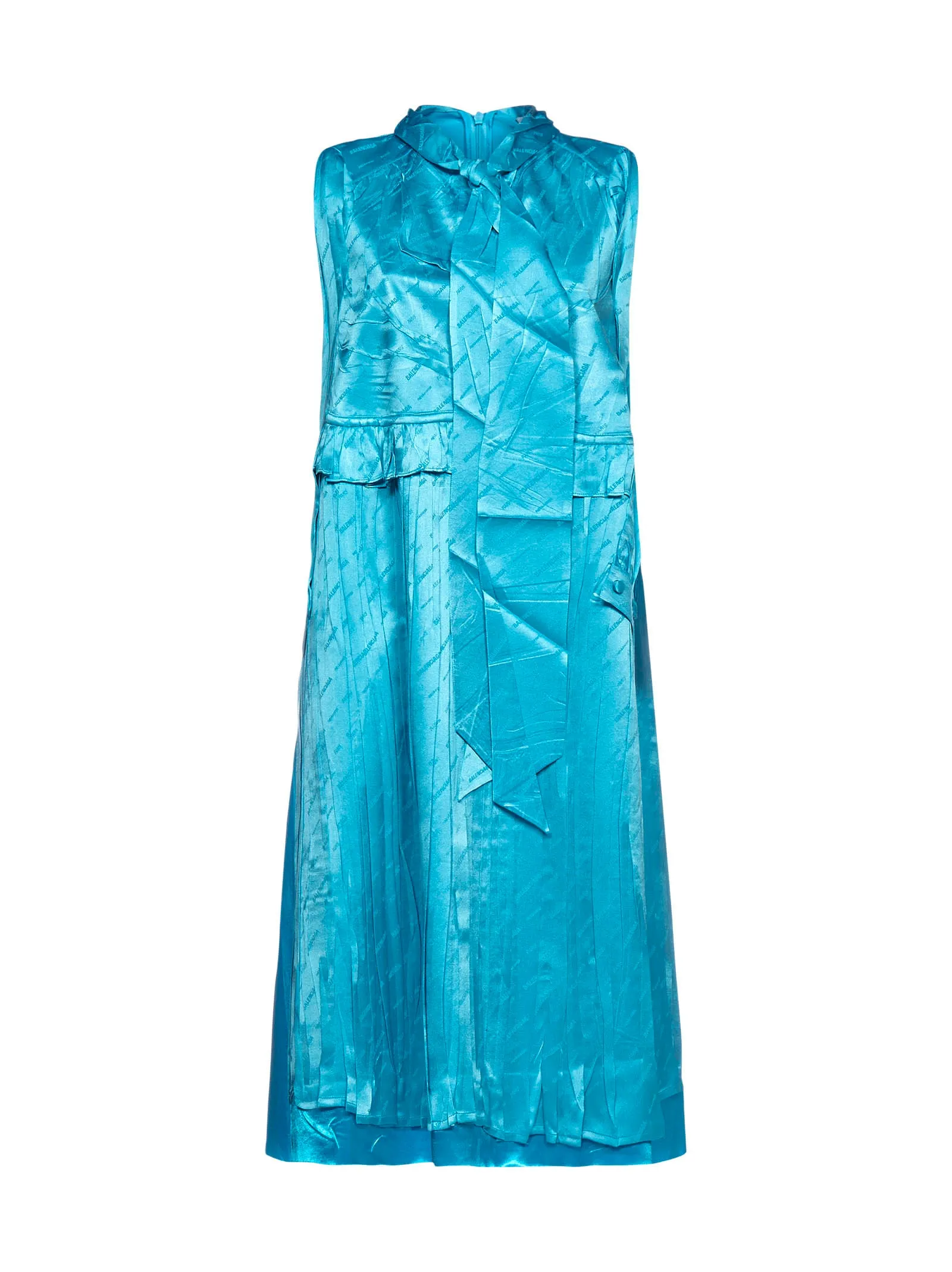 Balenciaga Sleeveless Patched Dress