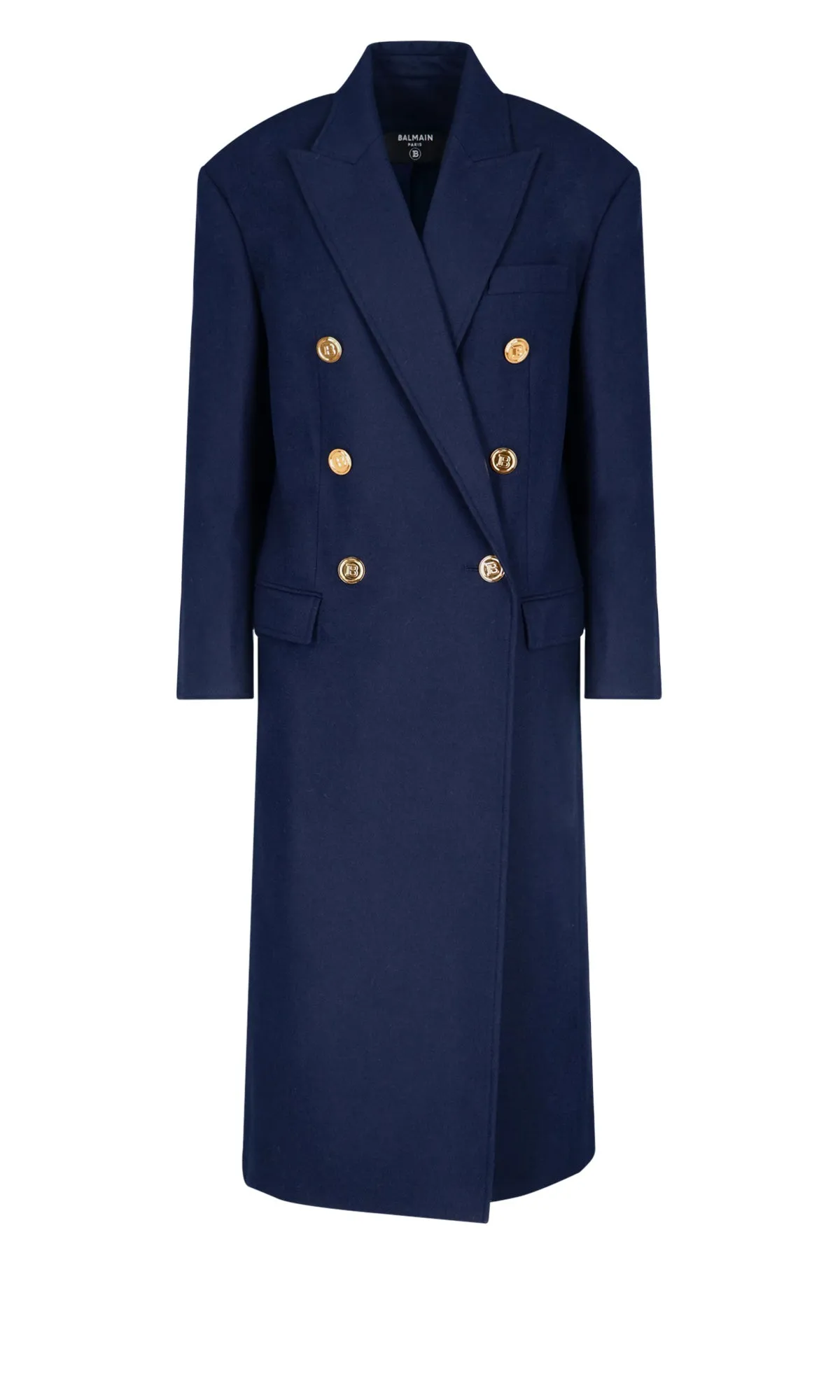 Balmain Double-Breasted Oversized Coat