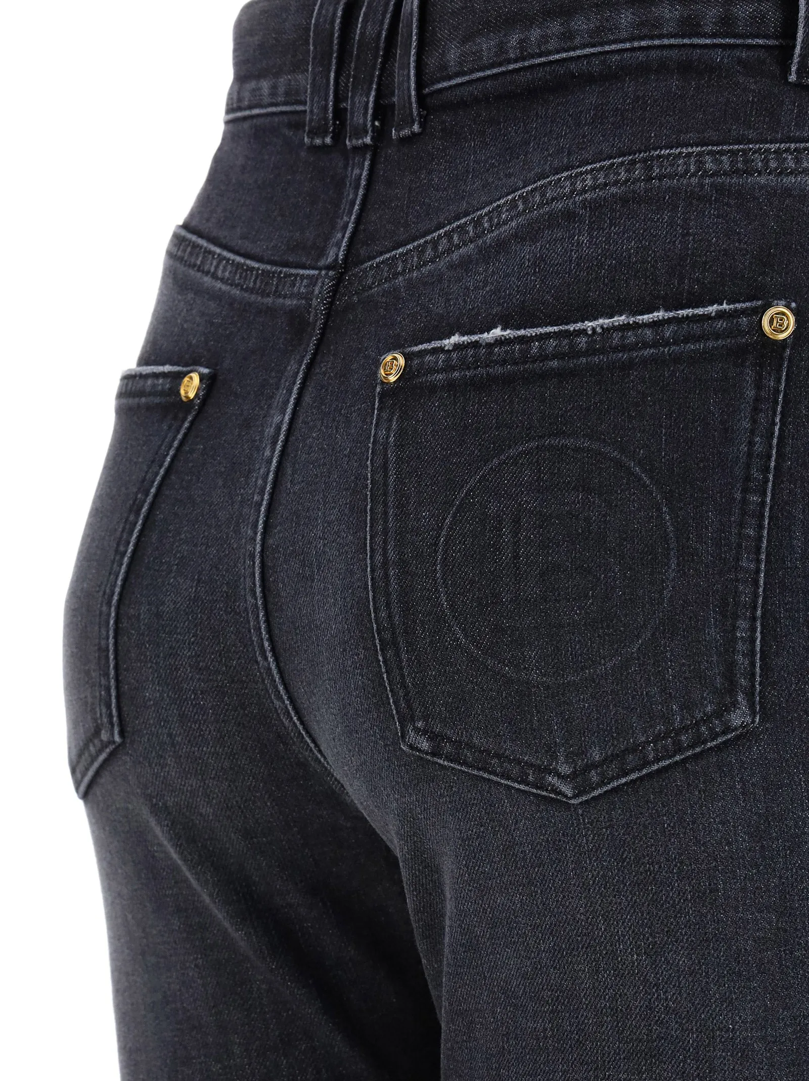 Balmain High Waist Skinny Cut Jeans