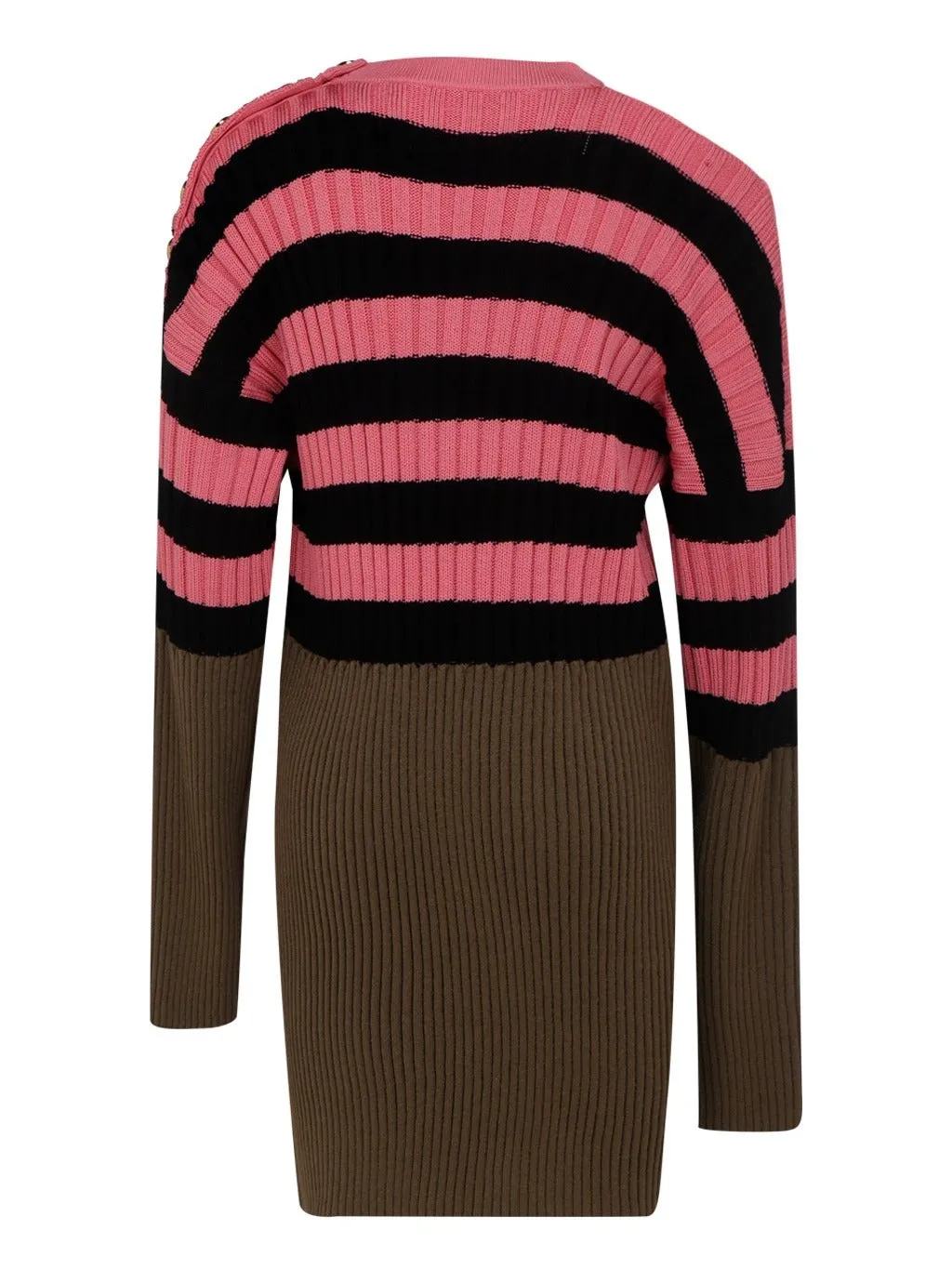 Balmain Striped Knit Dress