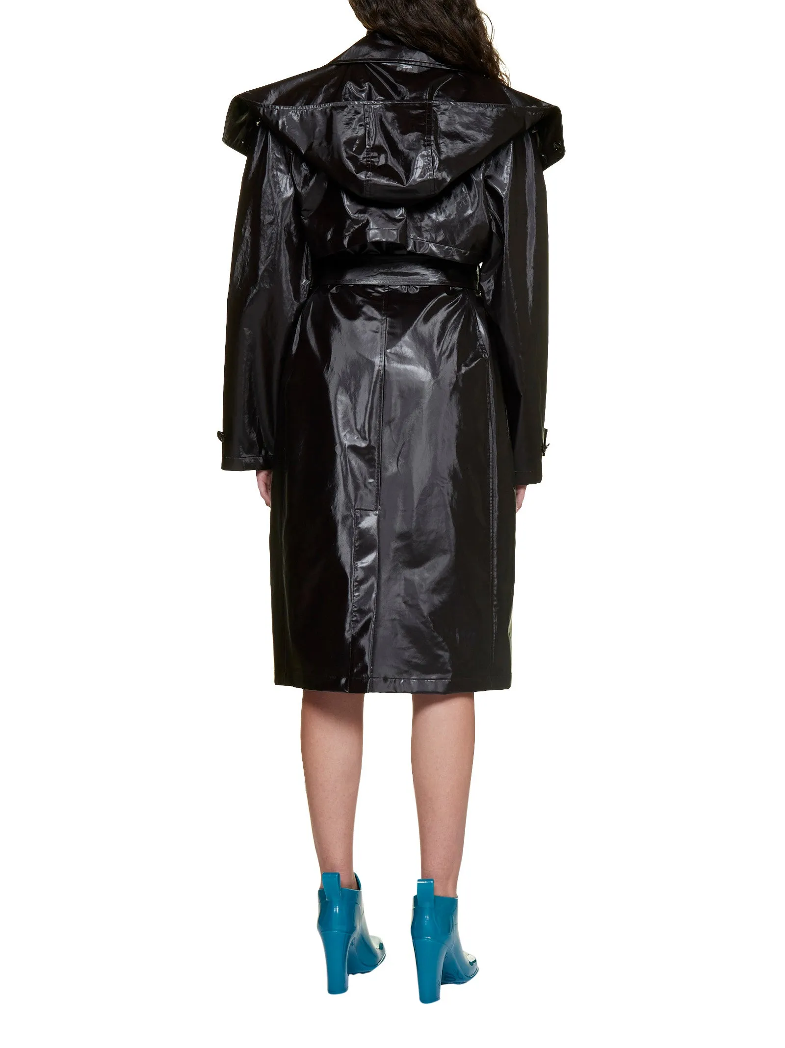 Bottega Veneta Double-Breasted Hooded Coat