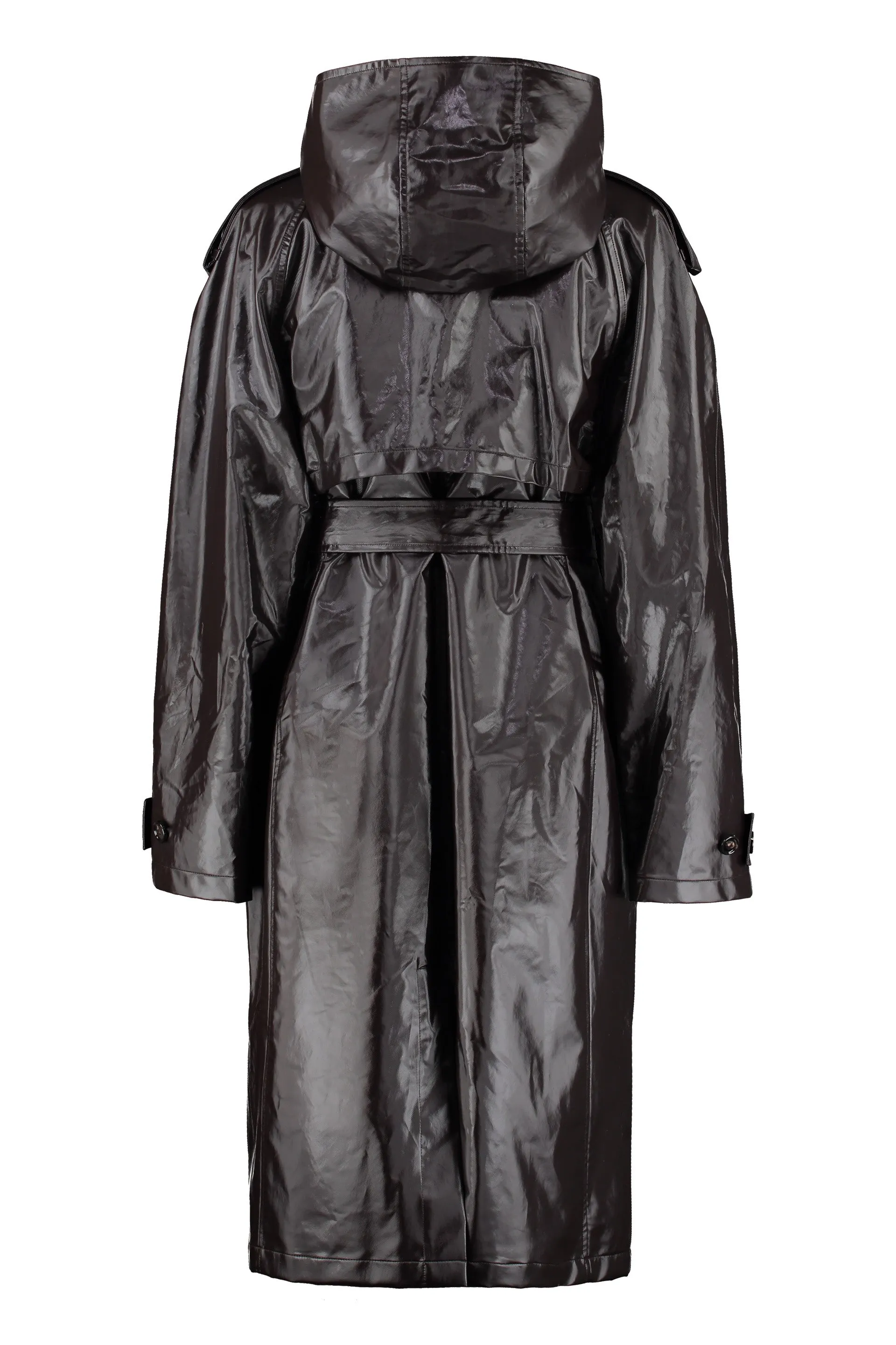 Bottega Veneta Double-Breasted Hooded Coat