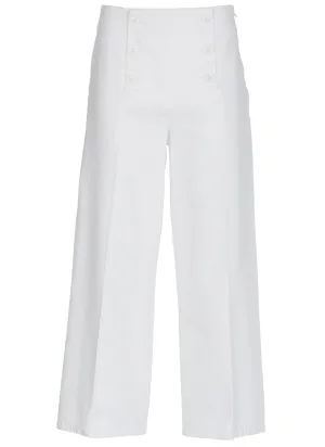 Boutique Moschino High Waist Logo Embroidered Jeans