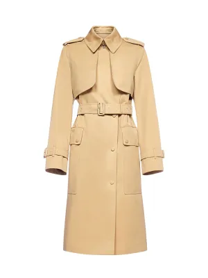 Burberry Belted Long Sleeved Trench Coat