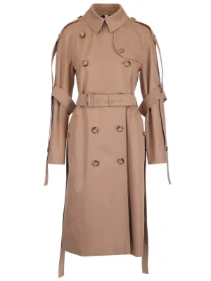 Burberry Belted Waist Gabardine Trench Coat