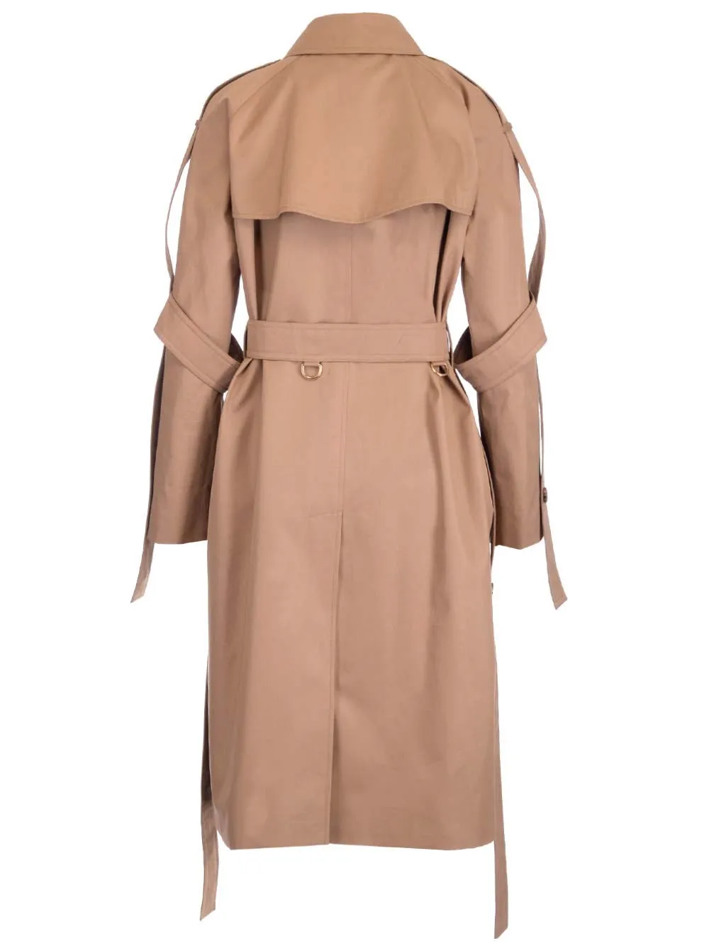 Burberry Belted Waist Gabardine Trench Coat