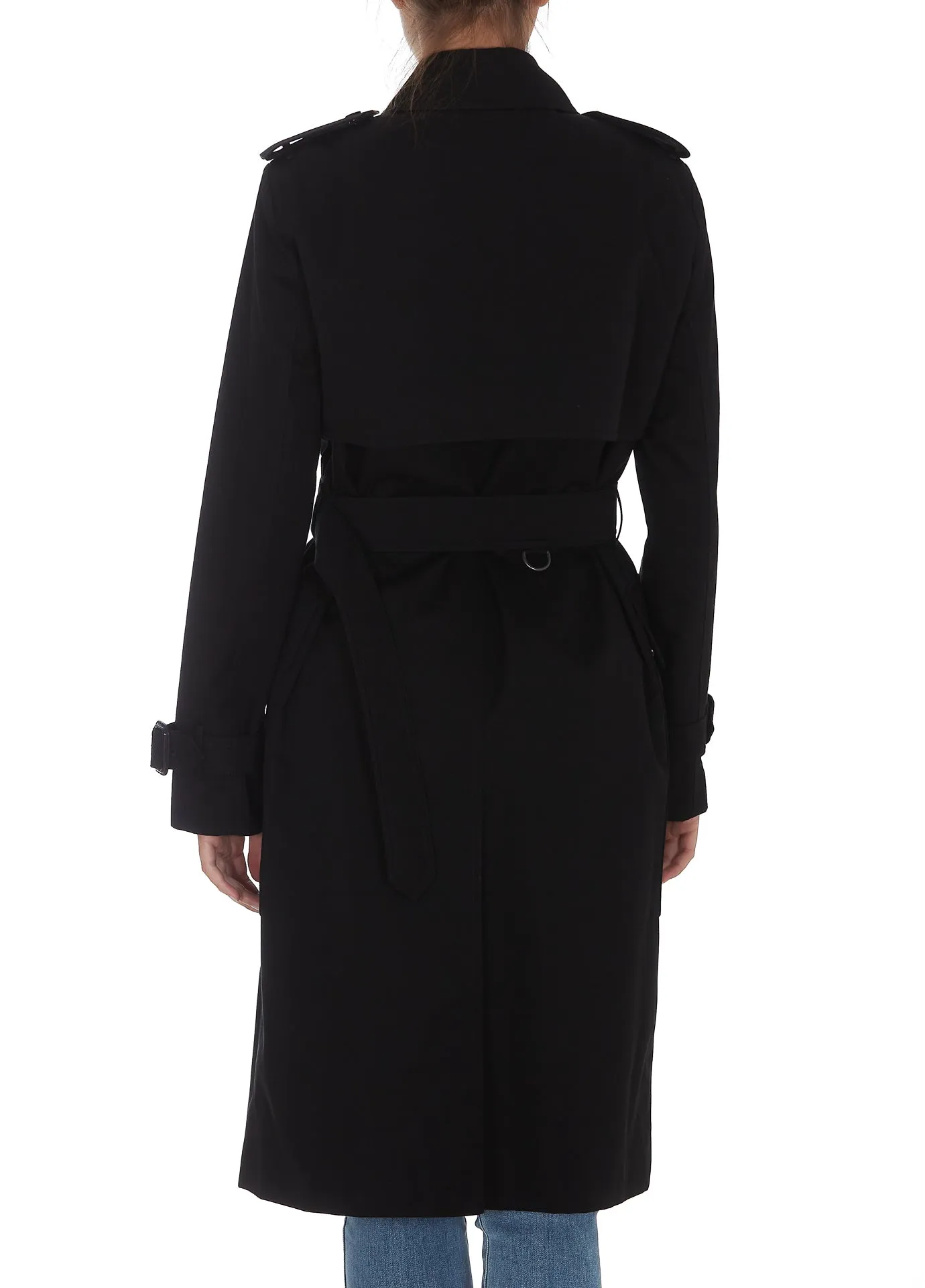 Burberry Buttoned Belted Trench Coat
