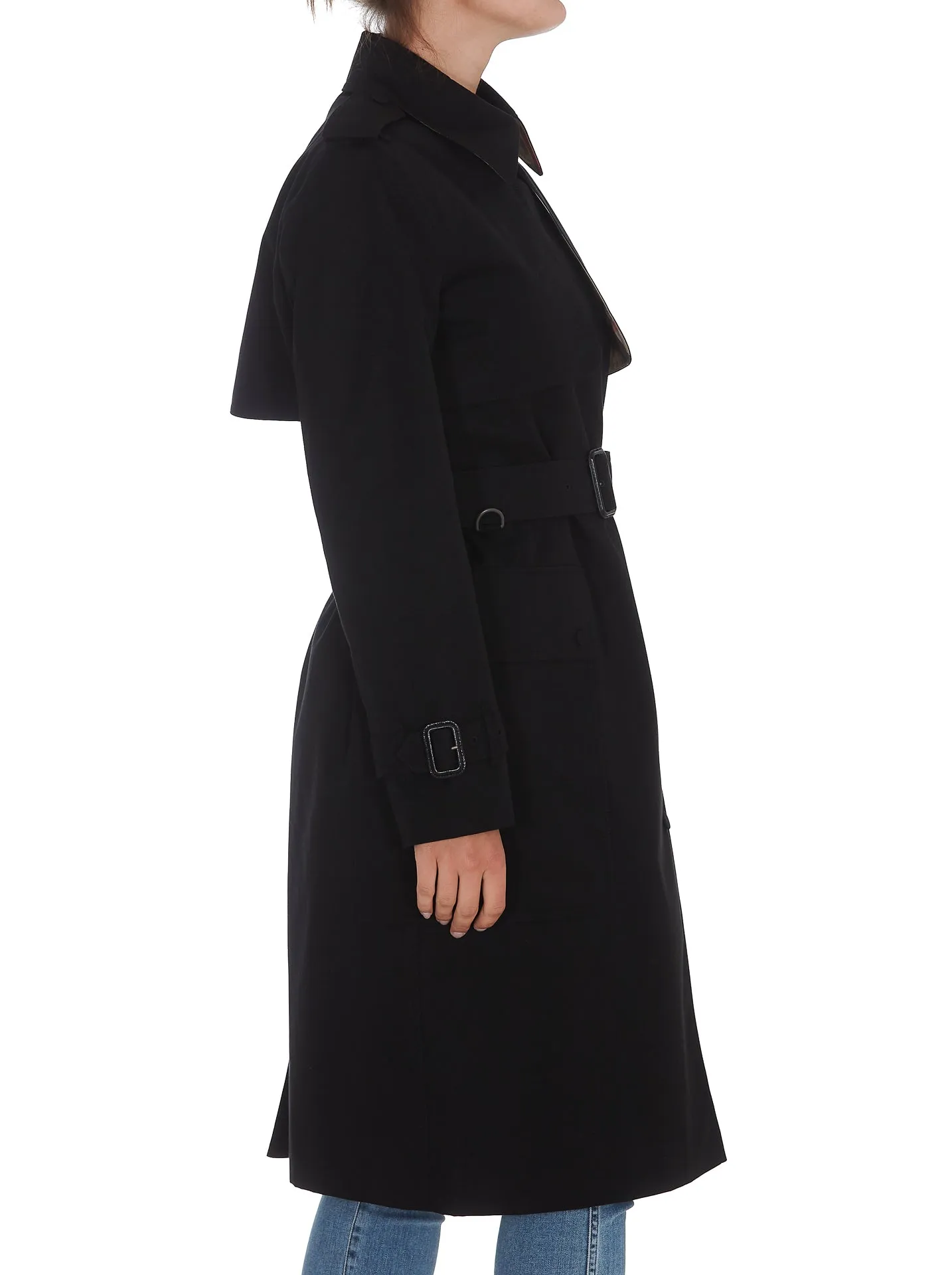 Burberry Buttoned Belted Trench Coat