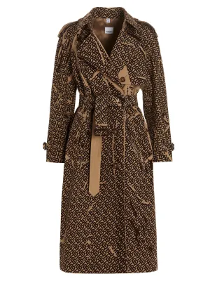 Burberry Monogram Print Trench Coat