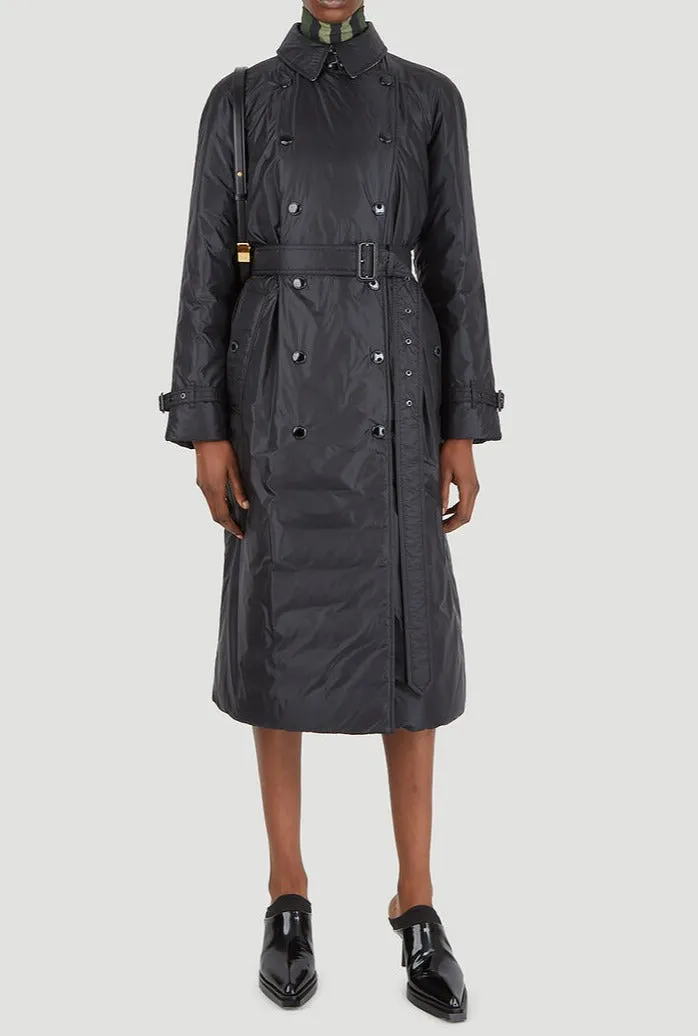 Burberry Padded Belted Waist Trench Coat