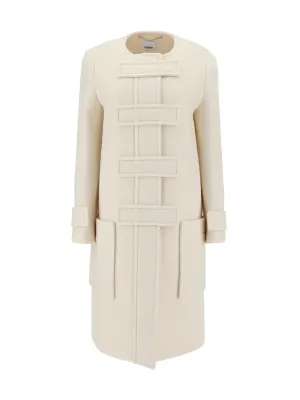 Burberry Round Neck Longline Coat