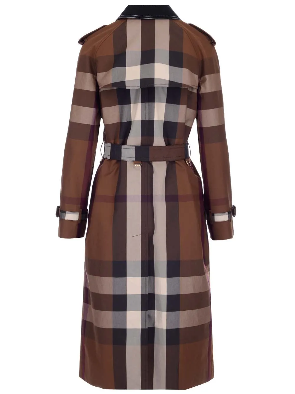 Burberry Vintage Check Belted Waist Trench Coat