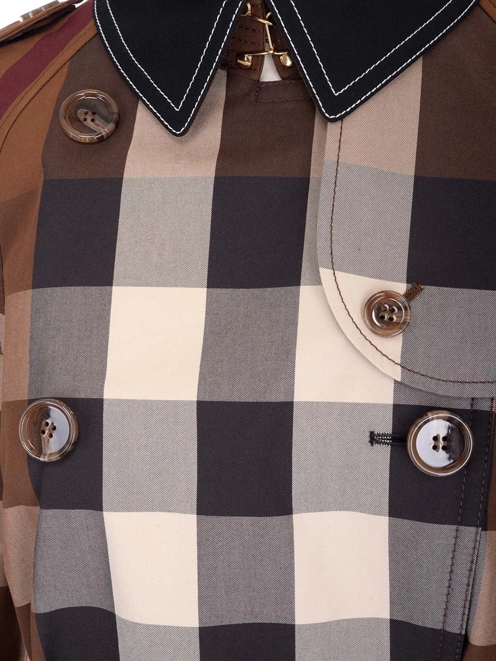 Burberry Vintage Check Belted Waist Trench Coat