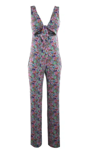 Chiara Ferragni Floral-Printed Sleeveless Jumpsuit