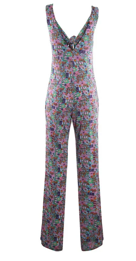 Chiara Ferragni Floral-Printed Sleeveless Jumpsuit
