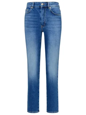 Chiara Ferragni Logo Embroidered Jeans
