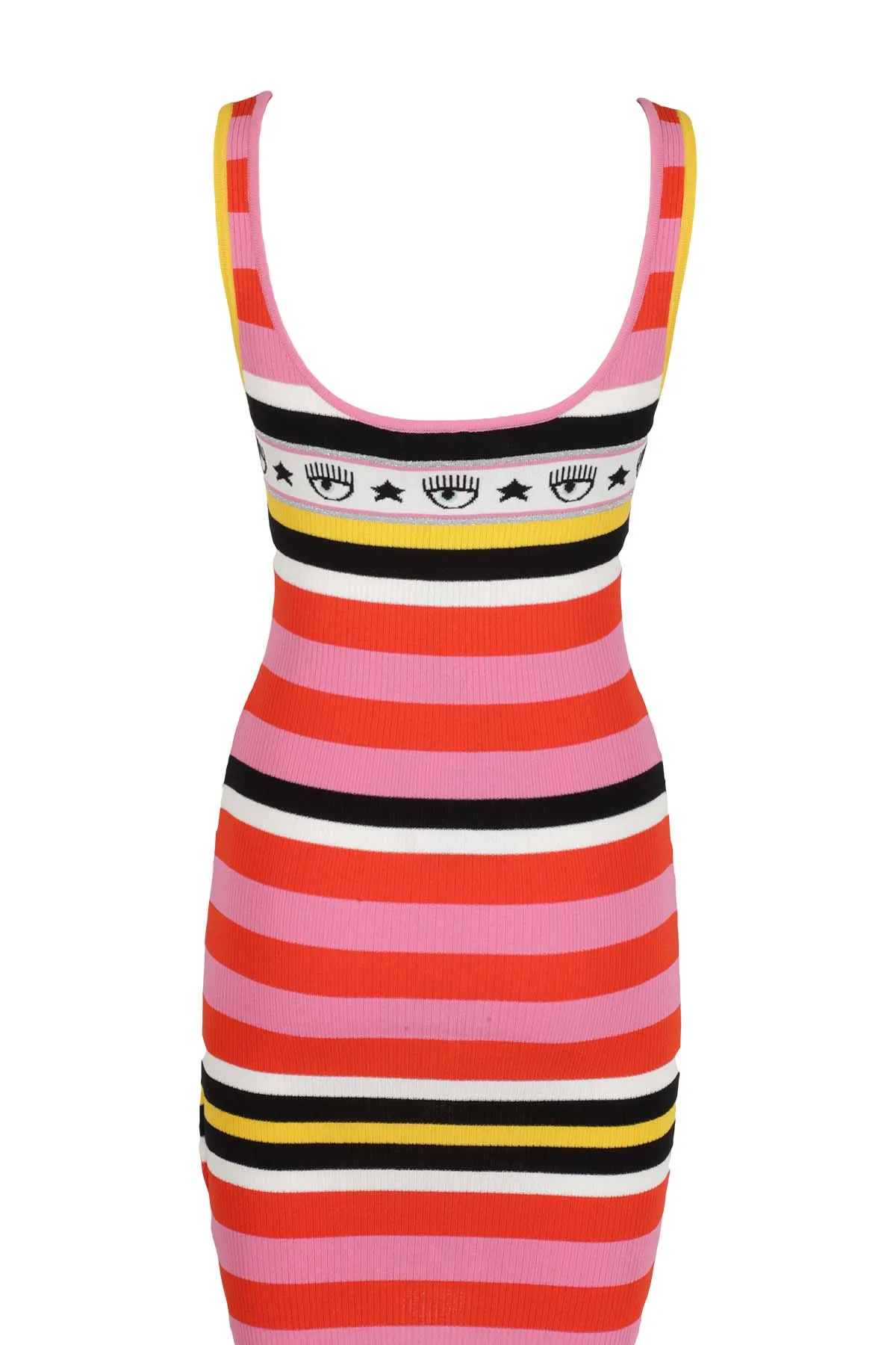 Chiara Ferragni Striped Sleeveless Dress