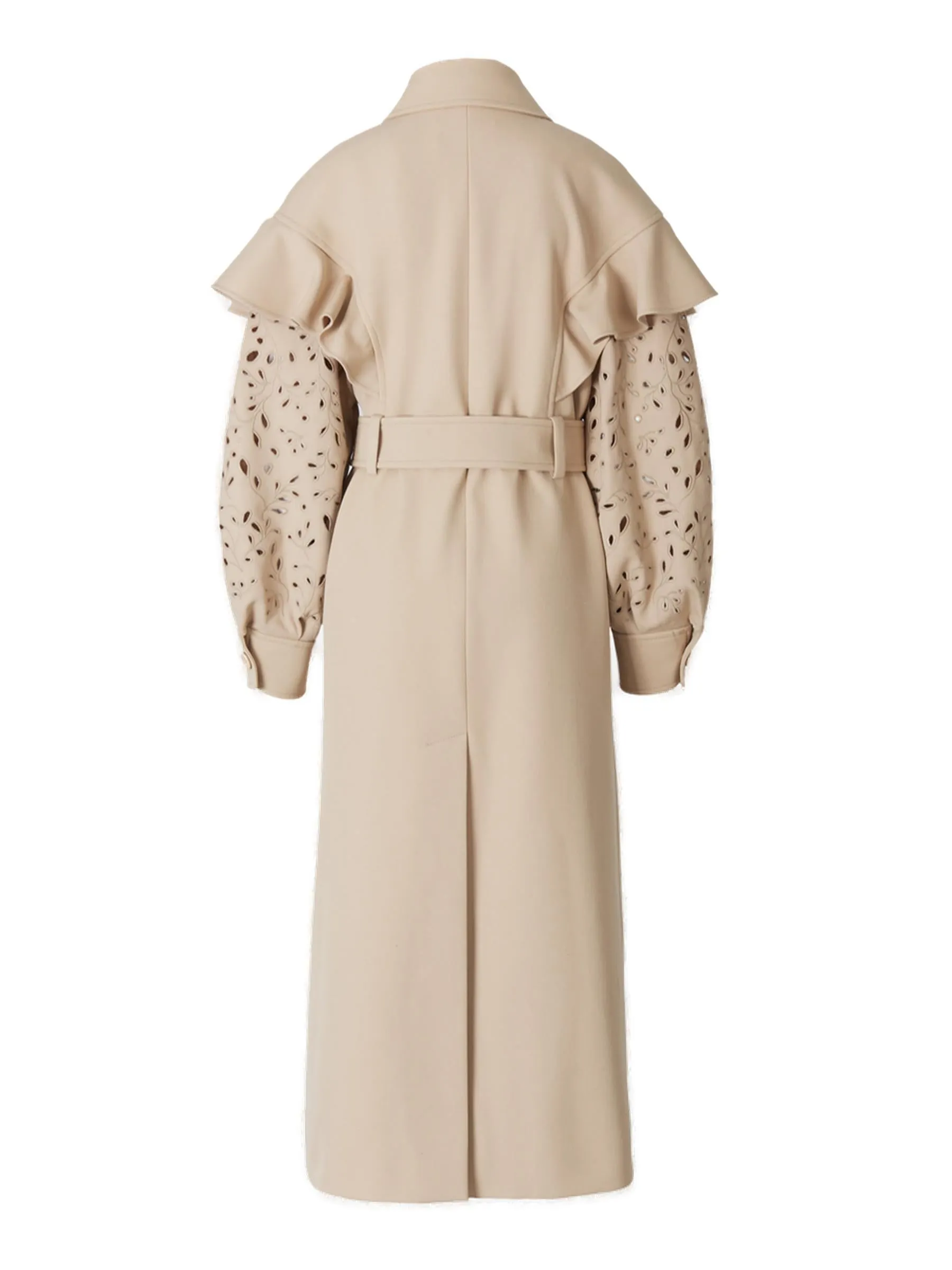 Chlo Belted Long-Sleeved Trench Coat